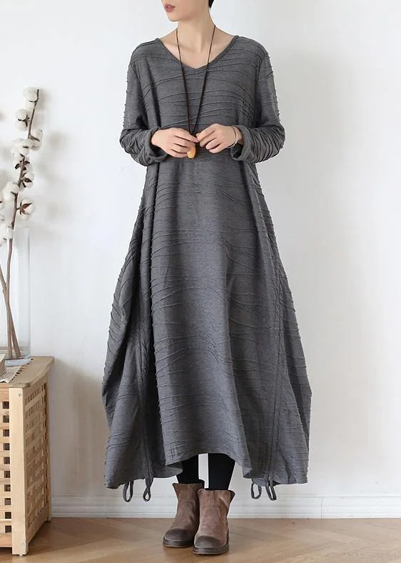 For Work o neck asymmetric Sweater dress outfit gray Funny knitted fall Warm Knit Sweater For Work o neck asymmetric Sweater dress outfit gray Funny knitted fall Warm Knit Sweater