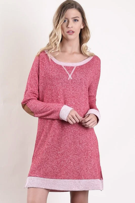 Cutout Detail Loose Fit Sweater Dress Loose Sweater Dress