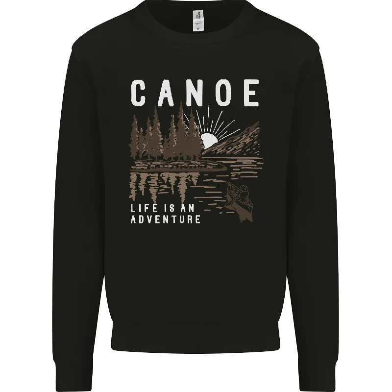 Canoe Adventure Canoeing Kayak Kayaking Mens Sweatshirt Jumper