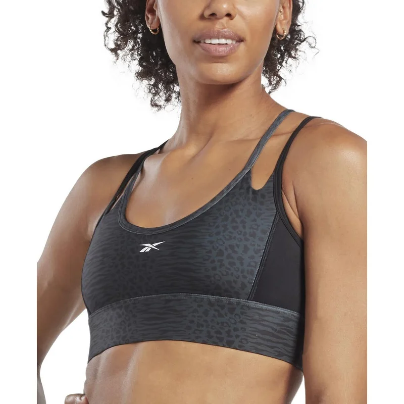 Reebok Womens Training Fitness Sports Bra Winter Hoodie Sweatshirt
