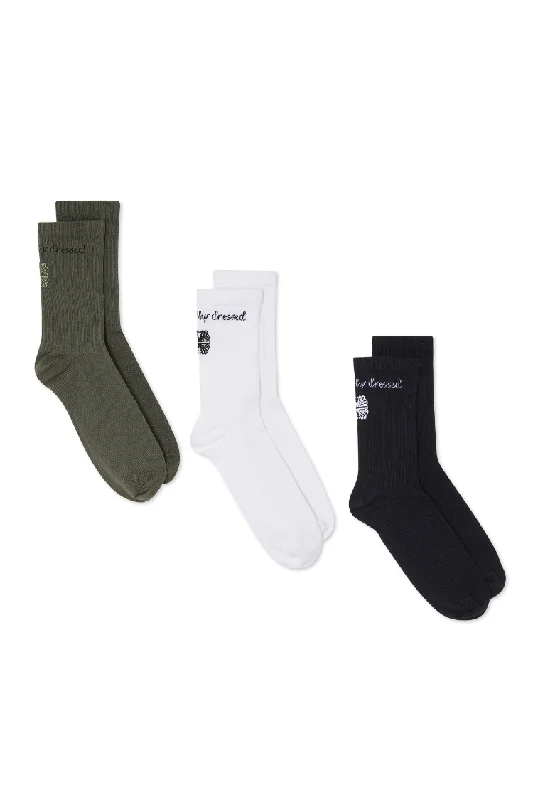Scroll Socks Zip-up Sweatshirt Look