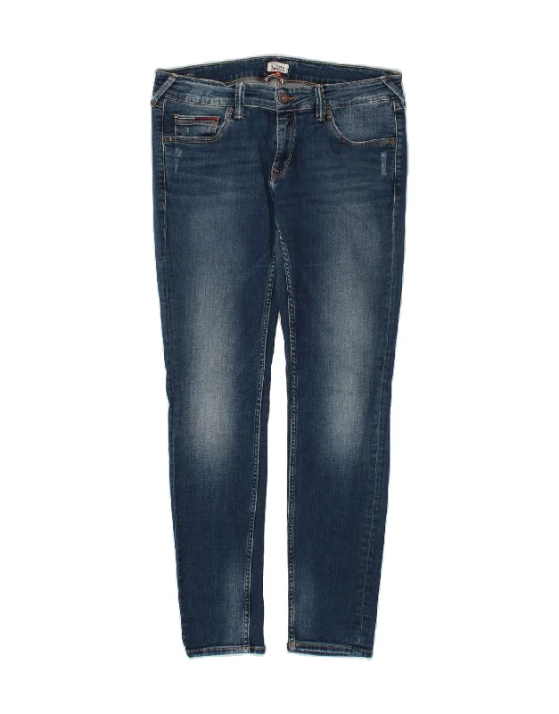 TOMMY HILFIGER Womens Slim Jeans W32 L32  Navy Blue Cotton