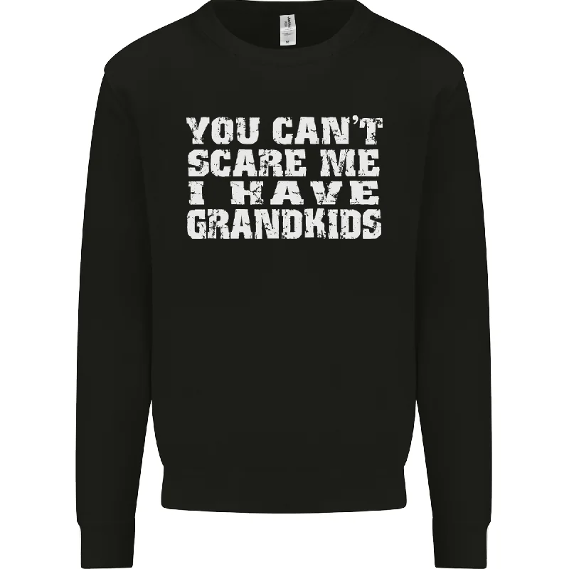 Cant Scare Me Grandkids Grandparents Day Mens Sweatshirt Jumper