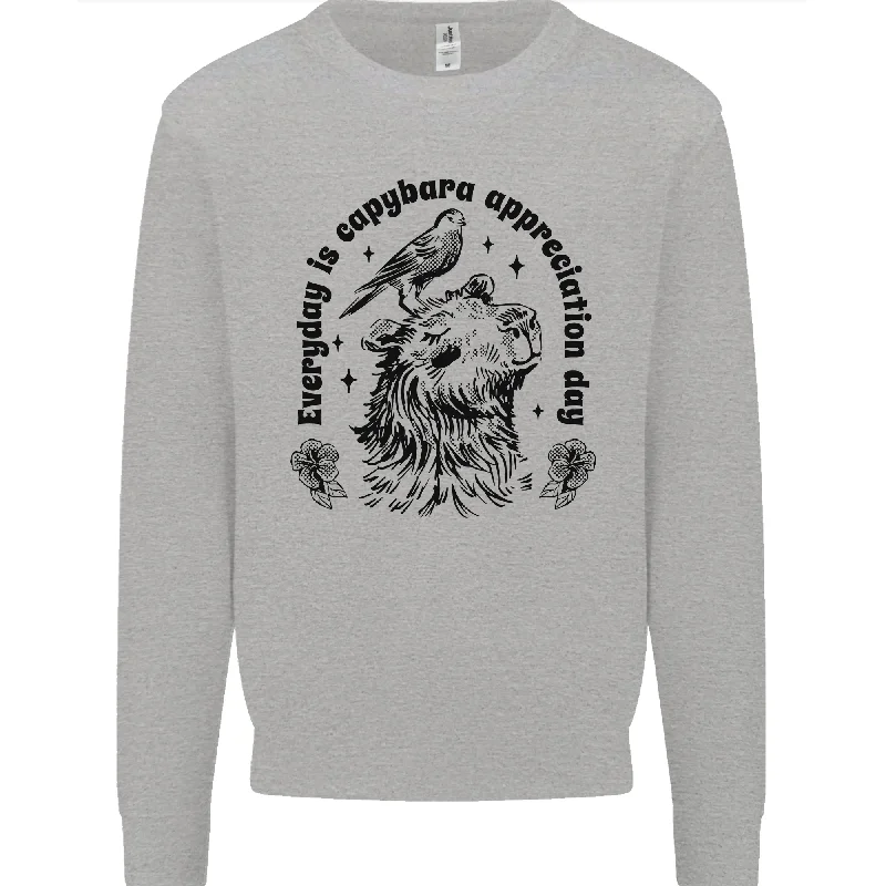Capybara Appreciation Day Mens Sweatshirt Jumper