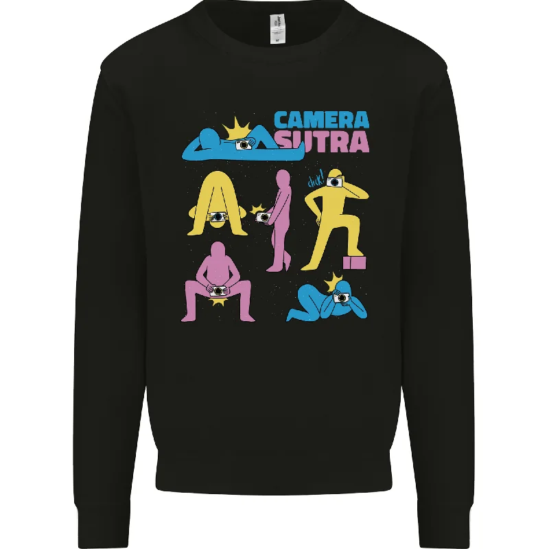 Camera Sutra Photography Photographer Funny Mens Sweatshirt Jumper