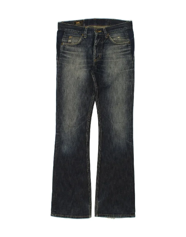 LEE Womens Bootcut Jeans W32 L34 Navy Blue