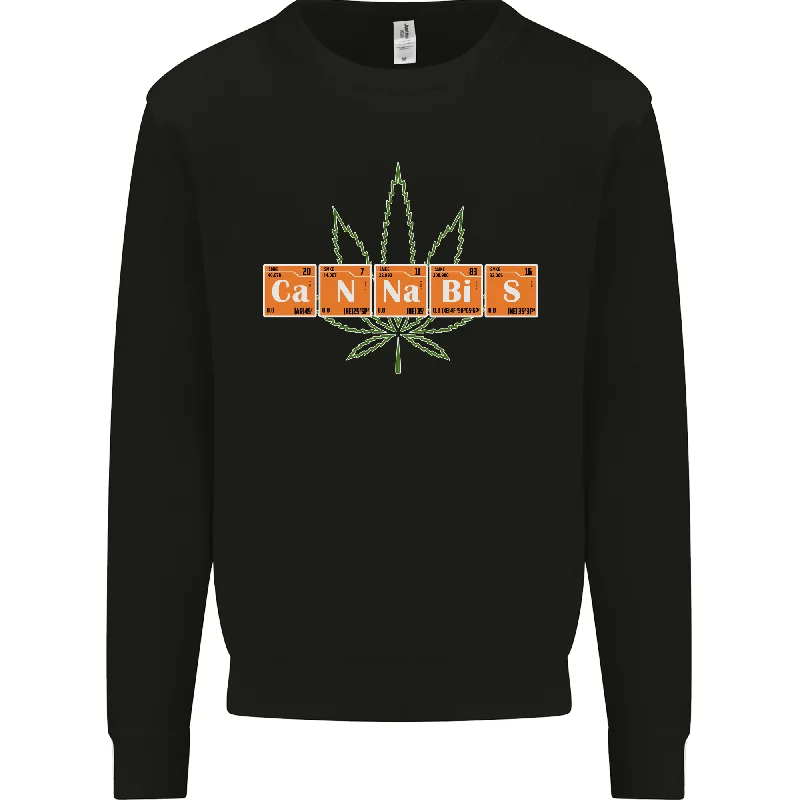 Cannabis Periodic Table Chemistry Weed Mens Sweatshirt Jumper