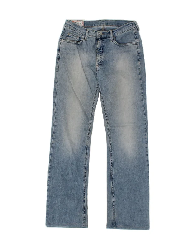 RIFLE Womens Straight Jeans W30 L29  Blue Cotton