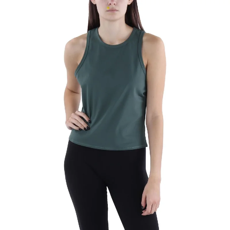 Thrive Sociėtė Womens Sleeveless Fitness Crop Top Cozy Hoodie Pullover