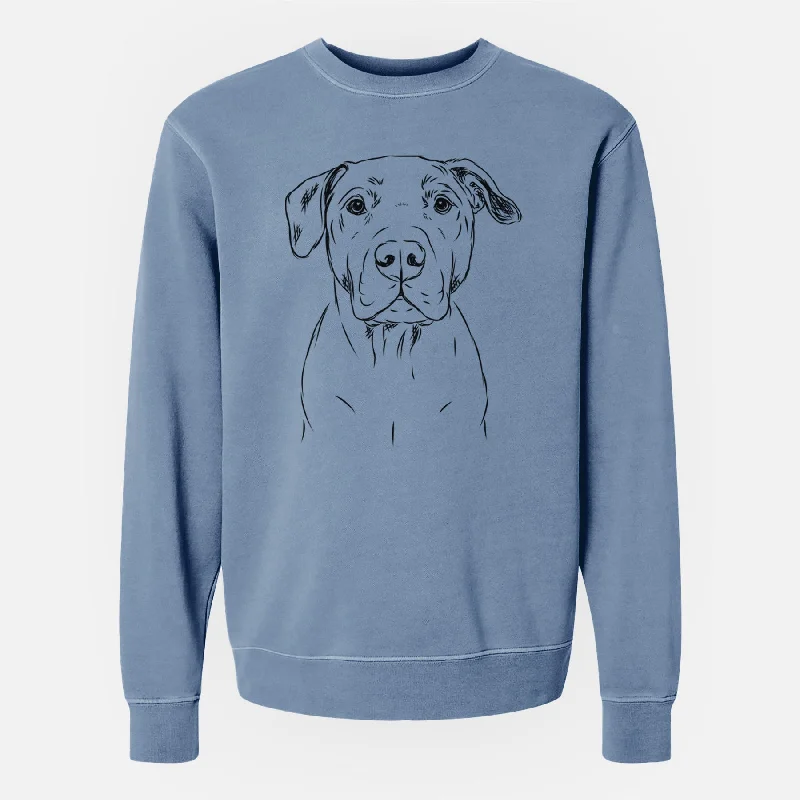 Bare Kadin the Pitbull - Unisex Pigment Dyed Crew Sweatshirt