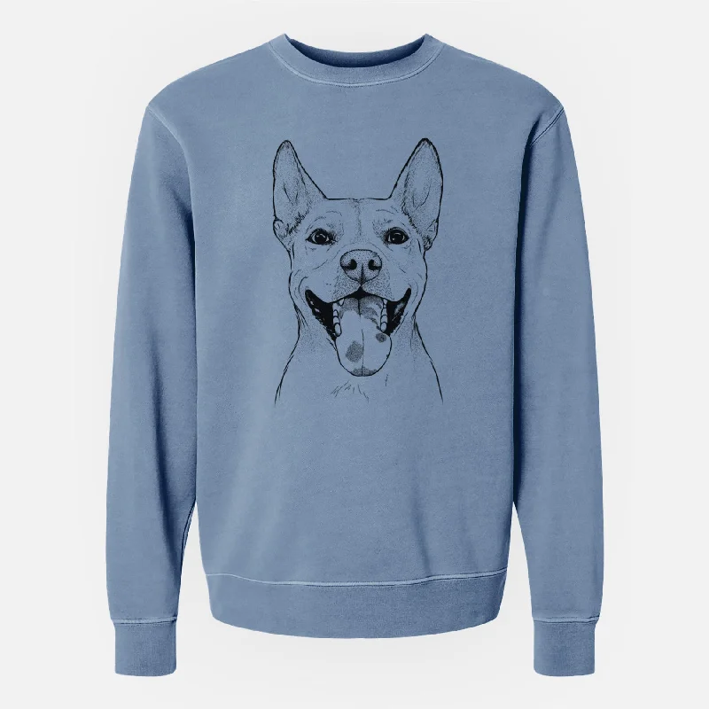 Bare Khaleesi the Carolina Dog - Unisex Pigment Dyed Crew Sweatshirt