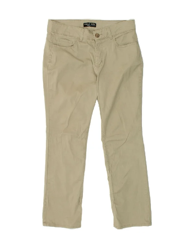 LEE Womens Mid Rise Straight Casual Trousers W34 L27 Grey