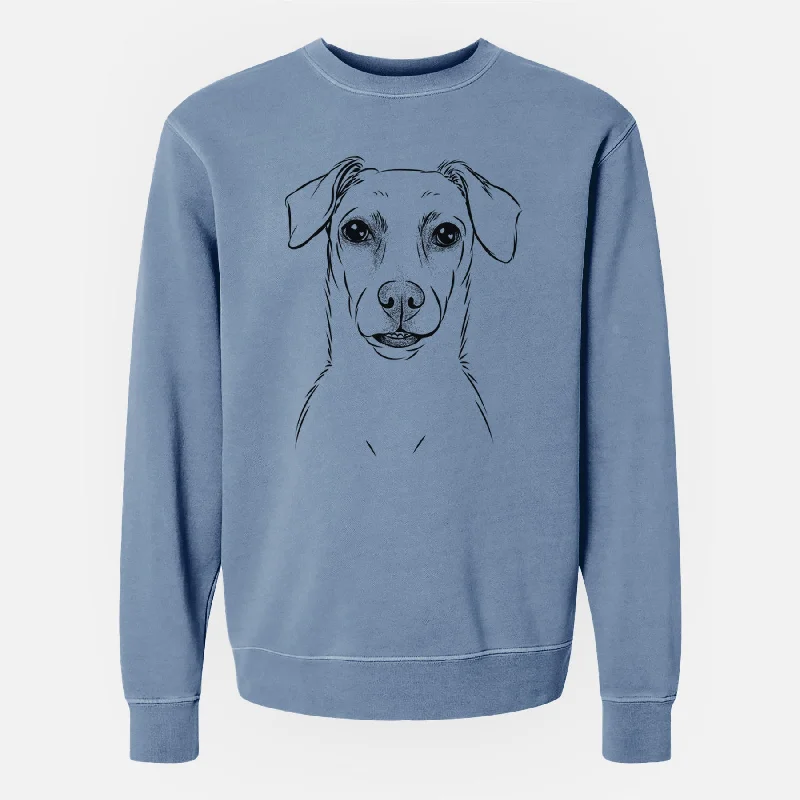 Bare Koa the Jack Russell Terrier - Unisex Pigment Dyed Crew Sweatshirt