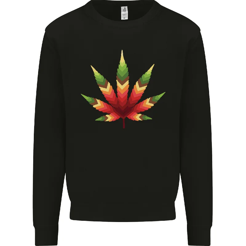 Cannabis Leaf Weed Marijuana Weed Mens Sweatshirt Jumper