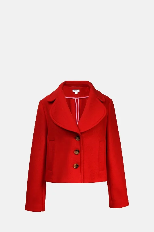 Keyla Jacket Rust Relaxed Fit Sweatshirts
