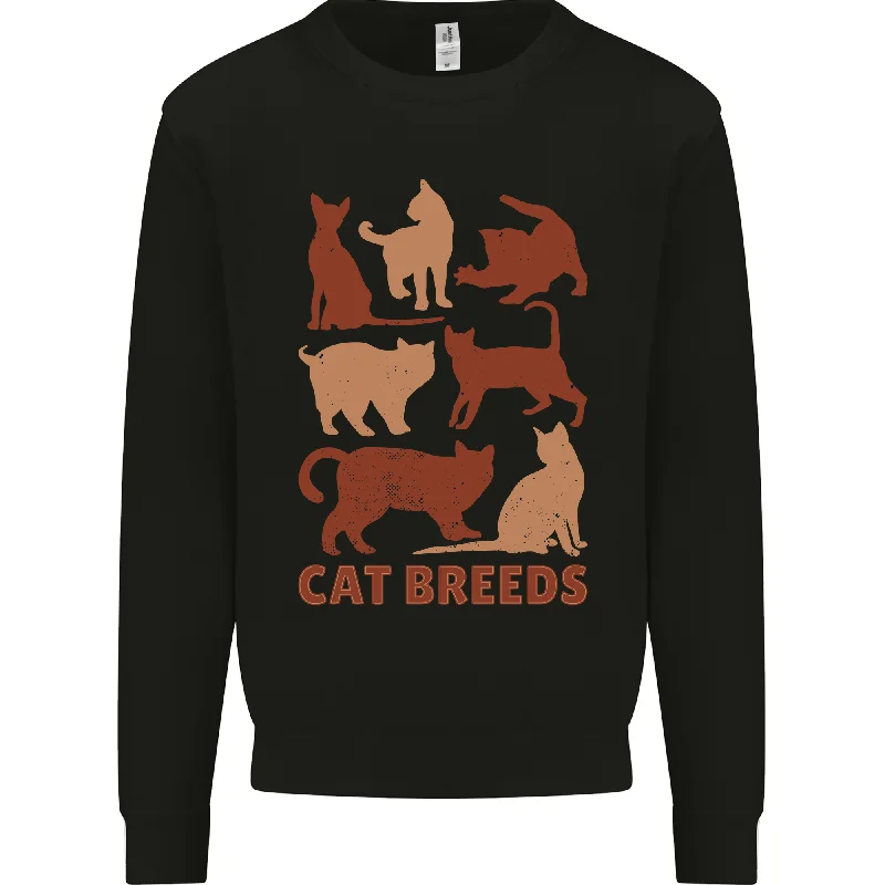 Cat Breeds Mens Sweatshirt Jumper