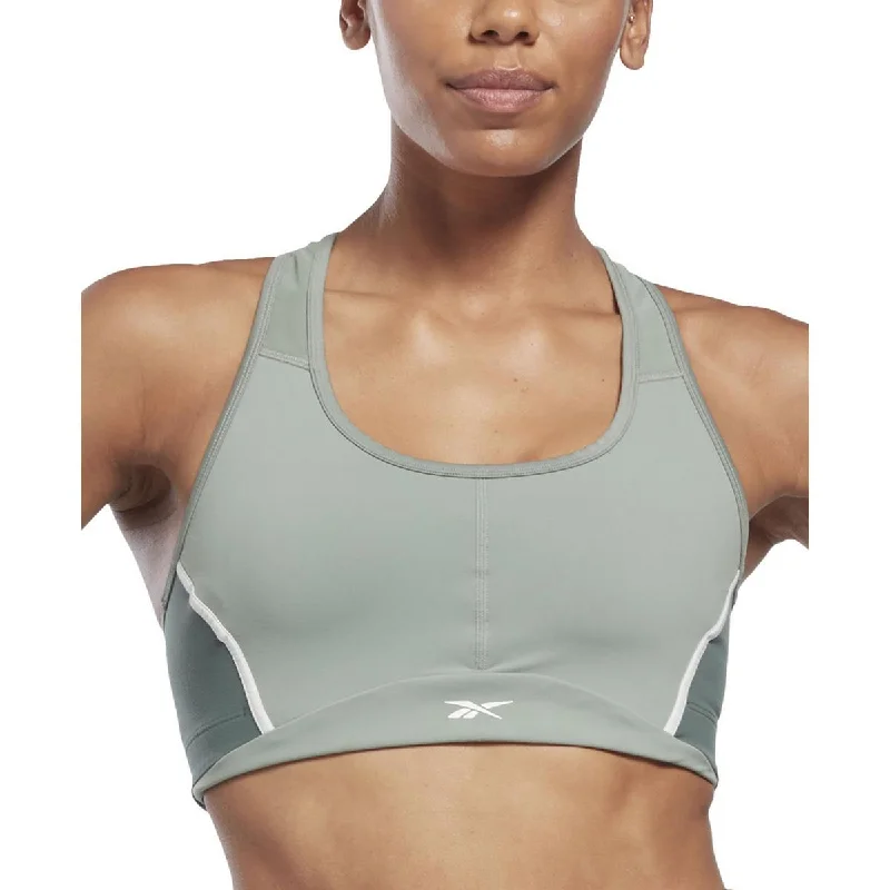 Reebok Womens Medium Impact Racerback Sports Bra Casual Women’s Hoodies