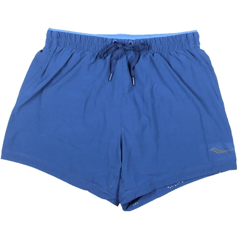 Saucony Womens Fitness Workout Shorts Long Sleeve Hoodie