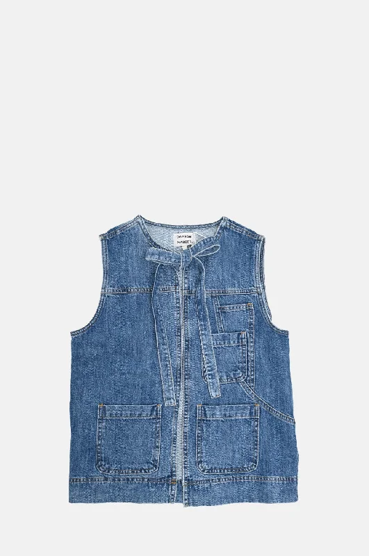 Milly Gilet Huckleberry Wash Sporty Hoodie Sweatshirt