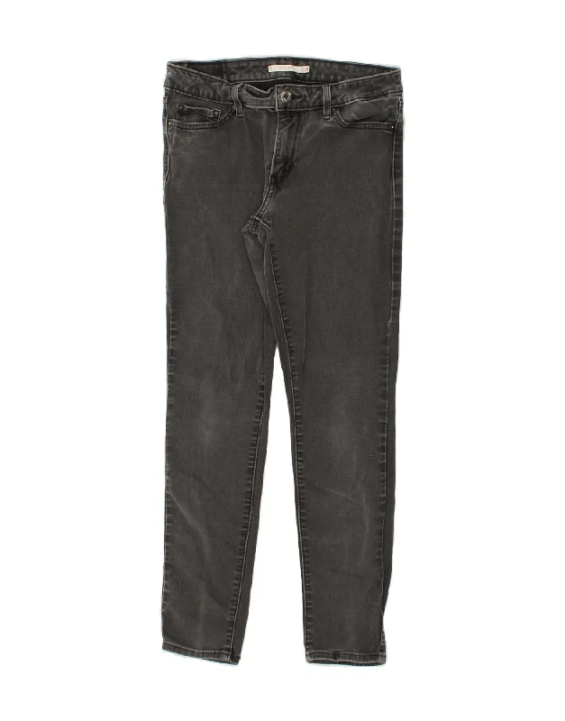 LEVI'S Womens 711 Skinny Jeans W29 L26  Grey Cotton