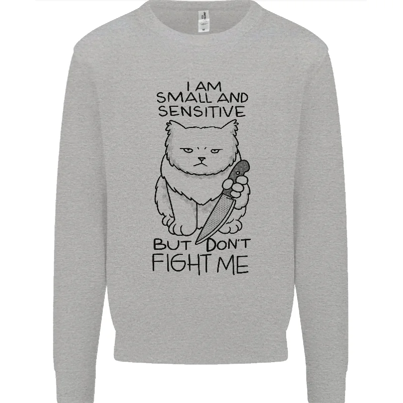 Cat Dont Fight Me Funny Mens Sweatshirt Jumper