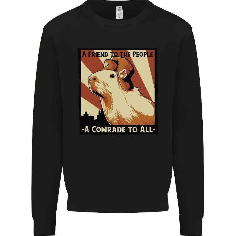 Capybara Comrade Mens Sweatshirt Jumper