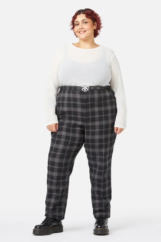 Curve Victoria Tartan Fitted Pants