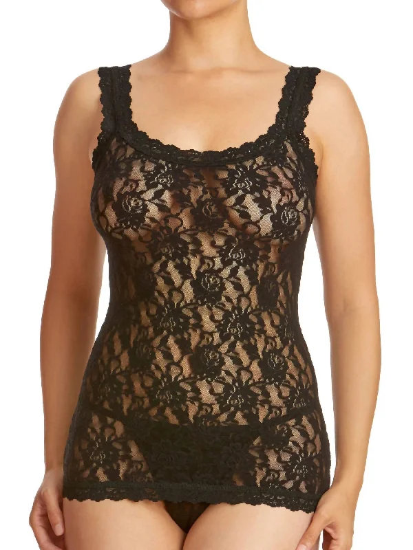 Signature Lace Classic Cami Top In Black