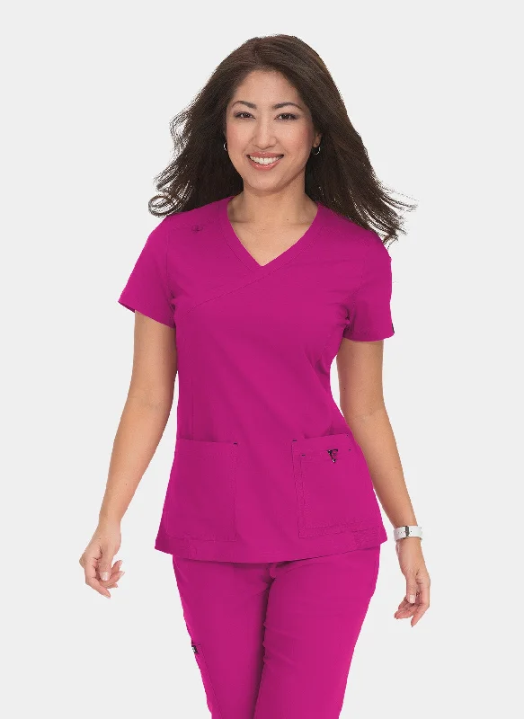 Koi Basics Katie Scrub Top -  Azalea Pink