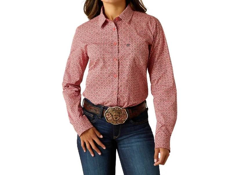 The Kirby Shirt In Garnet Rose