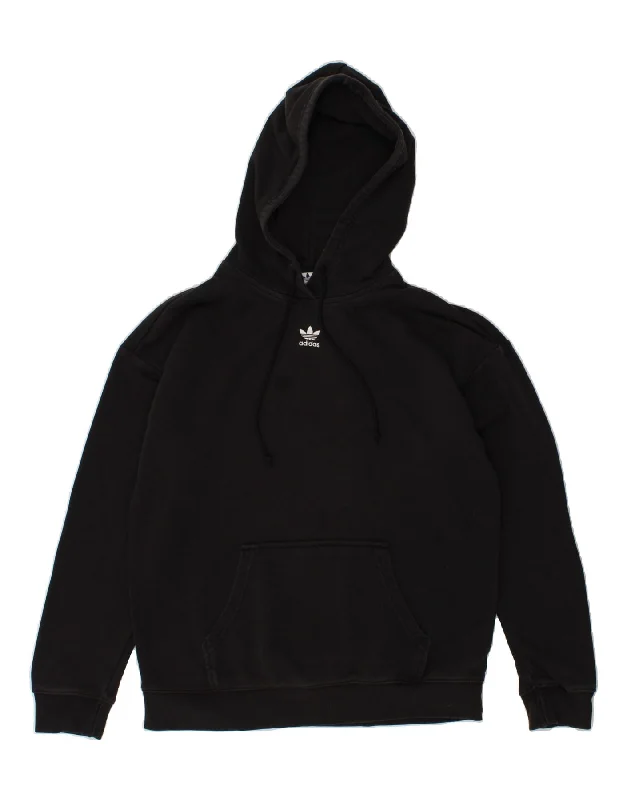 ADIDAS Womens Oversized Hoodie Jumper UK 8 Small Black Comfortable sweaters for all seasons ADIDAS Womens Oversized Hoodie Jumper UK 8 Small Black Comfortable sweaters for all seasons