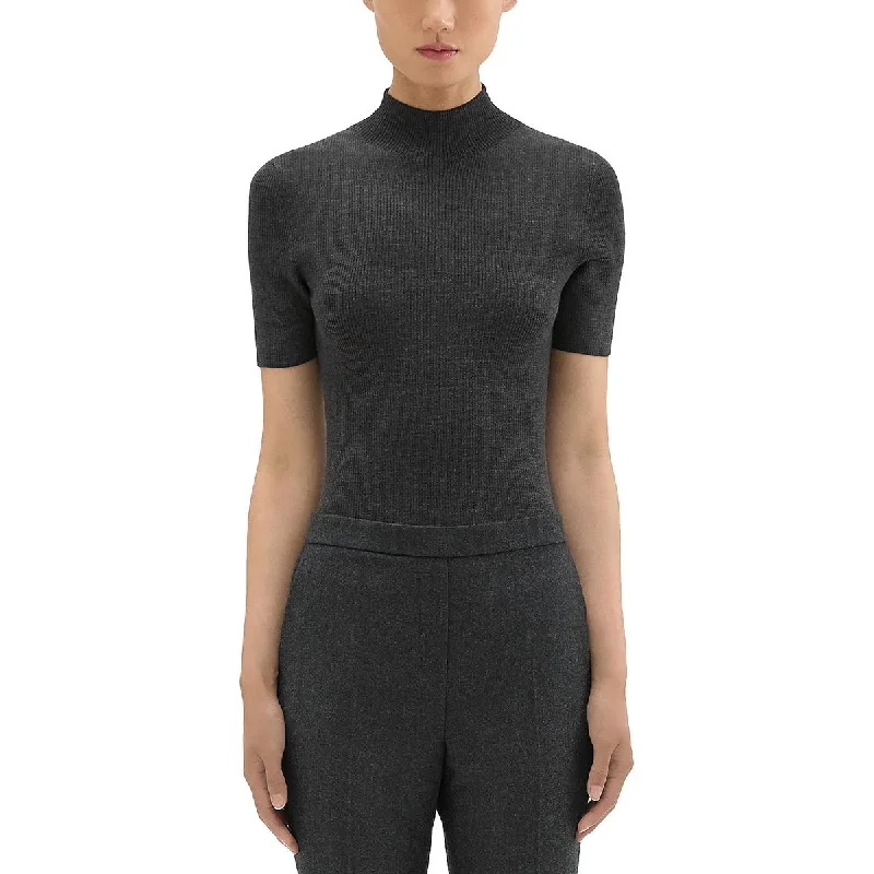 Leenda N Womens Regal Wool Short Sleeves Pullover Sweater Cashmere sweaters