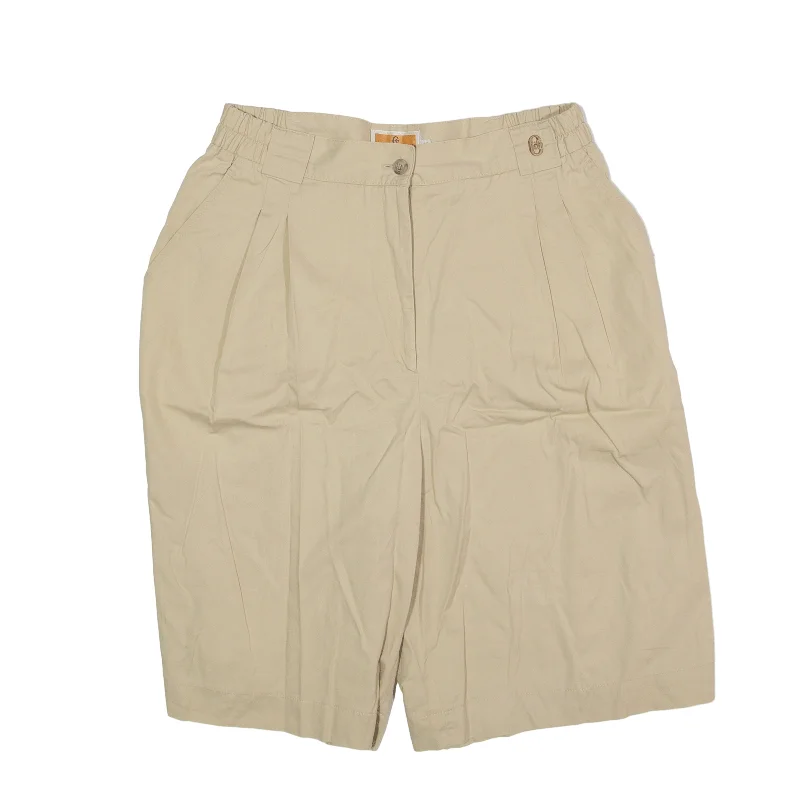 CONTE OF FLORENCE Chino Shorts Beige Regular Womens S W28 Vintage sweaters