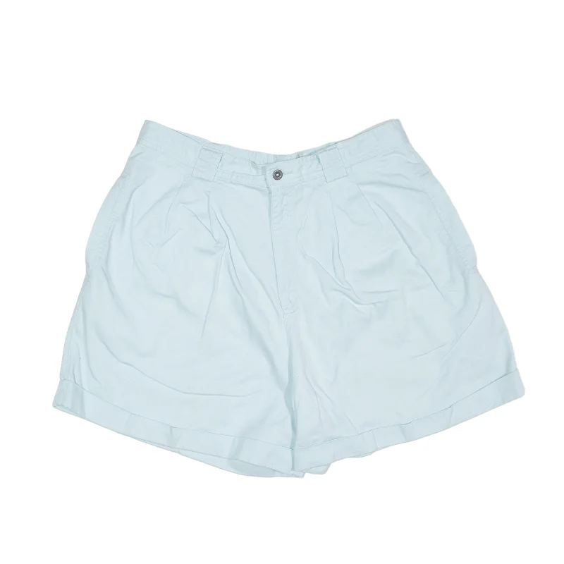 LIZ CLAIBORNE Chino Shorts Blue Regular Womens M W30 Turtleneck sweaters