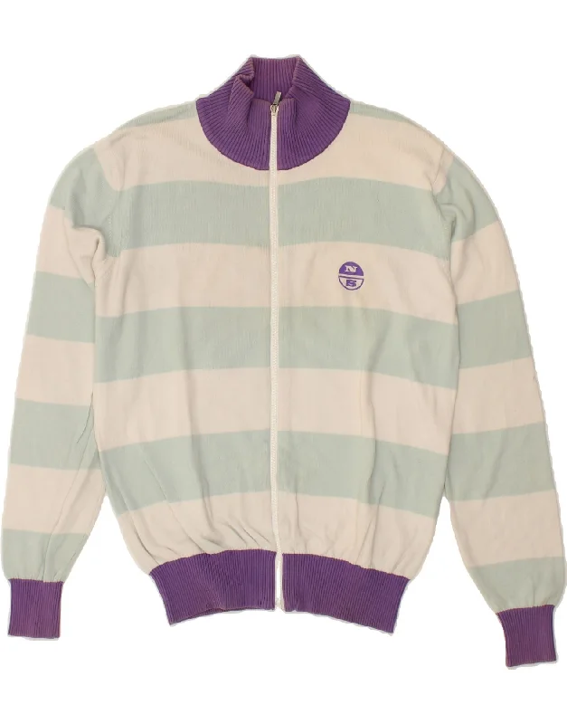 NORTH SAILS Womens Graphic Cardigan Sweater UK 14 Medium Blue Striped Layering sweaters NORTH SAILS Womens Graphic Cardigan Sweater UK 14 Medium Blue Striped Layering sweaters