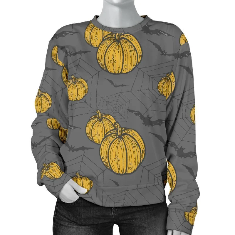 Pumpkin Pattern Print Women's Sweatshirt Outdoor sweaters