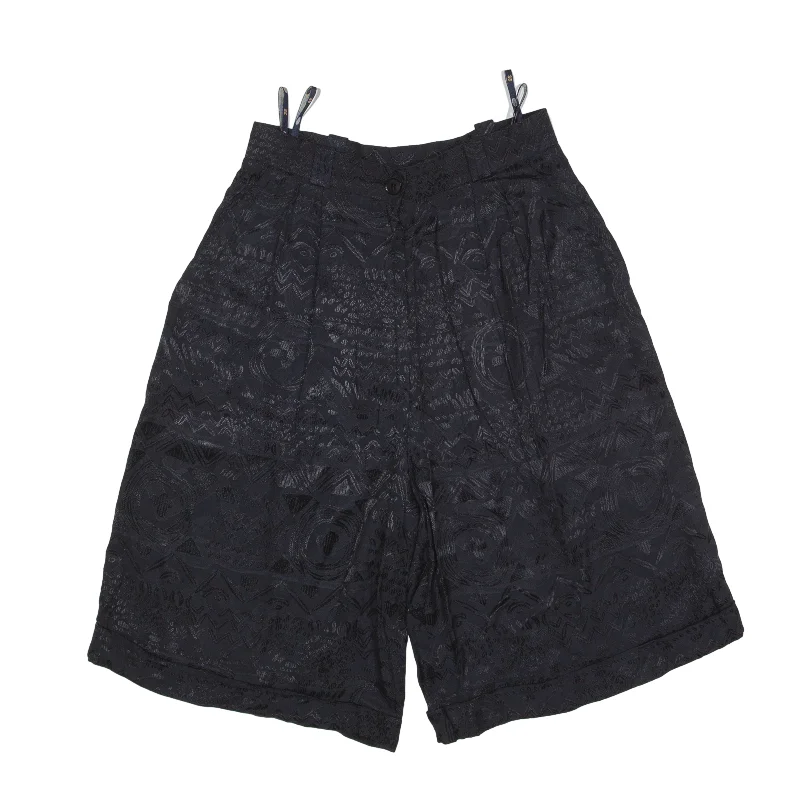 SIXTH SENSE Casual Shorts Black Relaxed Viscose Crazy Pattern Womens XS W26 Discounted sweaters SIXTH SENSE Casual Shorts Black Relaxed Viscose Crazy Pattern Womens XS W26 Discounted sweaters