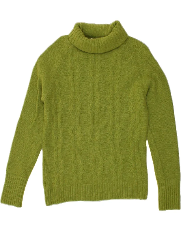 VINTAGE Womens Roll Neck Jumper Sweater UK 12 Medium Green Lambswool Discounted sweaters VINTAGE Womens Roll Neck Jumper Sweater UK 12 Medium Green Lambswool Discounted sweaters