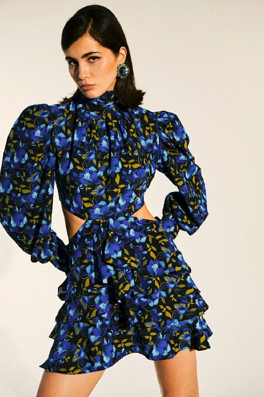 Dakota Long Sleeved Dress | Blue Lapis Summer mini dresses