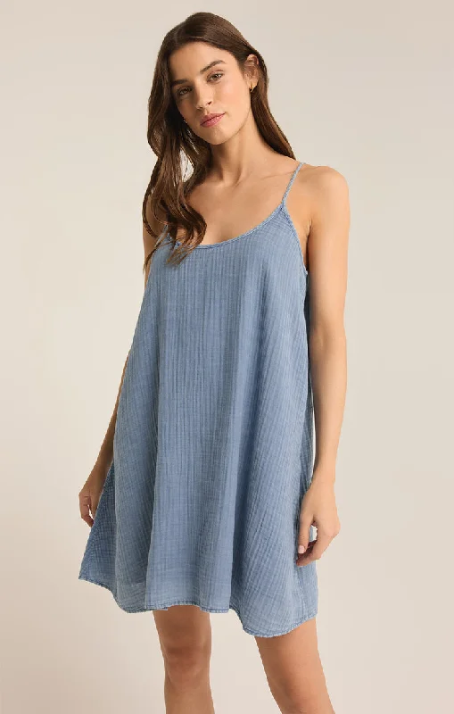 SHANA GAUZE MINI DRESS Knitted mini dresses