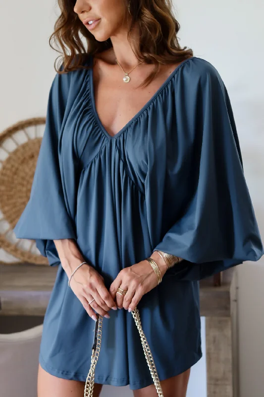 The Eli Mini Dress- Navy Best mini dresses for elegant looks