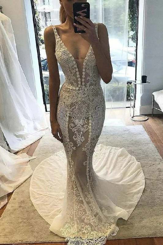 2024 V Neck Mermaid Chiffon Wedding Dresses With Applique P8GSBYS6 Timeless Wedding Dress 2024 V Neck Mermaid Chiffon Wedding Dresses With Applique P8GSBYS6 Timeless Wedding Dress
