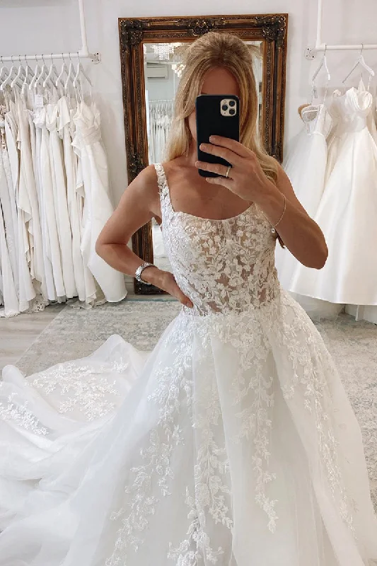 31706 - A Line Lace Appliques Rustic Wedding Dress Bridal Gown Princess Bridal Dress 31706 - A Line Lace Appliques Rustic Wedding Dress Bridal Gown Princess Bridal Dress