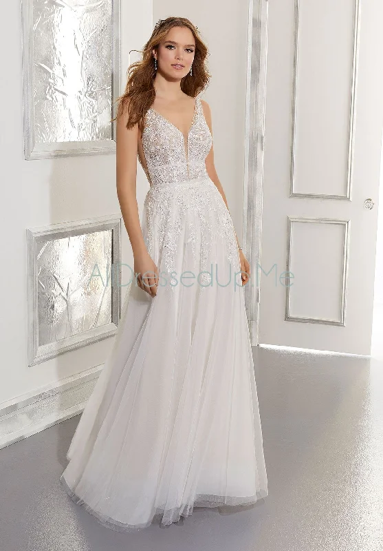Blu - Angela - 5879 - 5879W - Cheron's Bridal, Wedding Gown Soft Wedding Gown