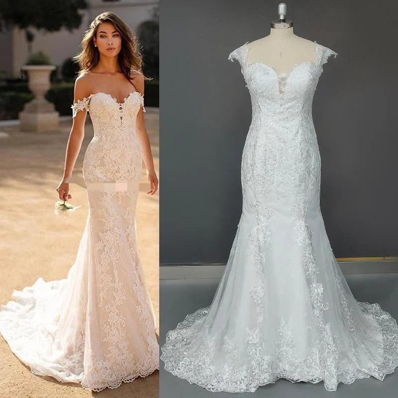 Mermaid Lace Vision Sleek Wedding Dress