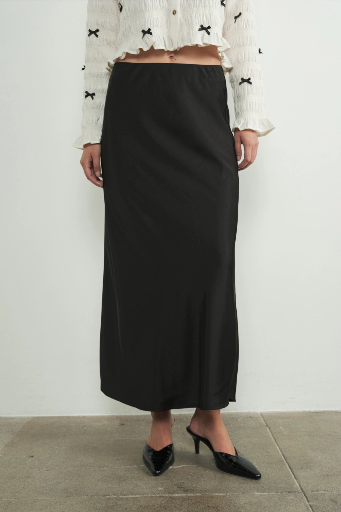 Take a Moment Satin Skirt Discounted unclassified skirts