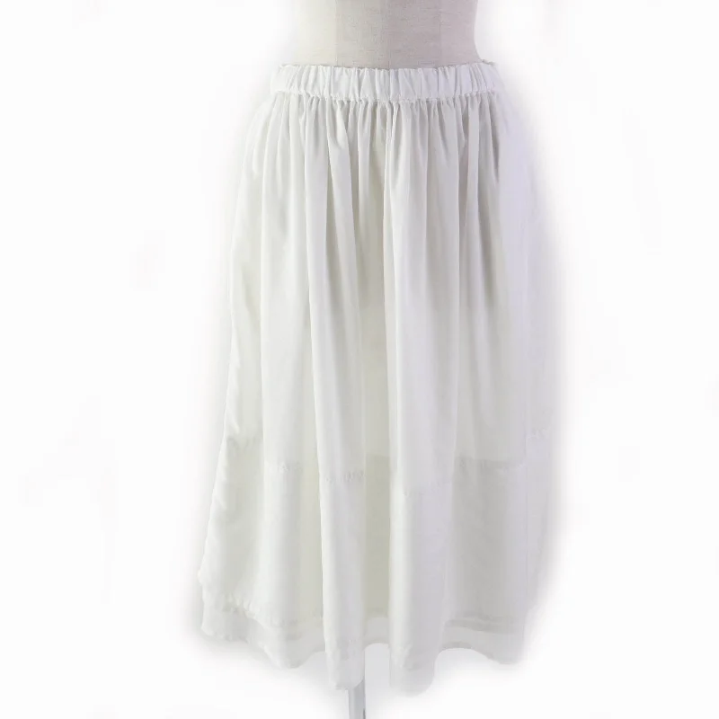 COMME des GARCONS See-through Flare Skirt White S Summer unclassified skirts