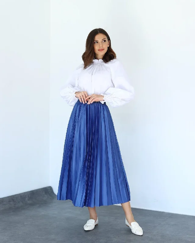 PLEAT LAD FAS SKIRT BLUE 4203-03 HE Tiered unclassified skirts