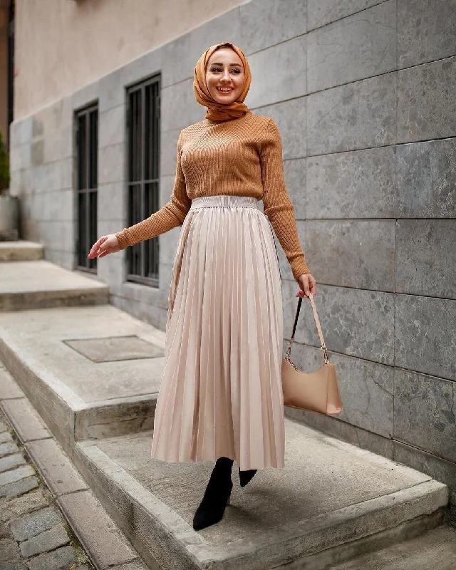 PLEAT LAD FAS SKIRT NUDE 4203-07 HE Party unclassified skirts