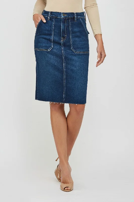 High Waisted Skirt Dark Office unclassified skirts
